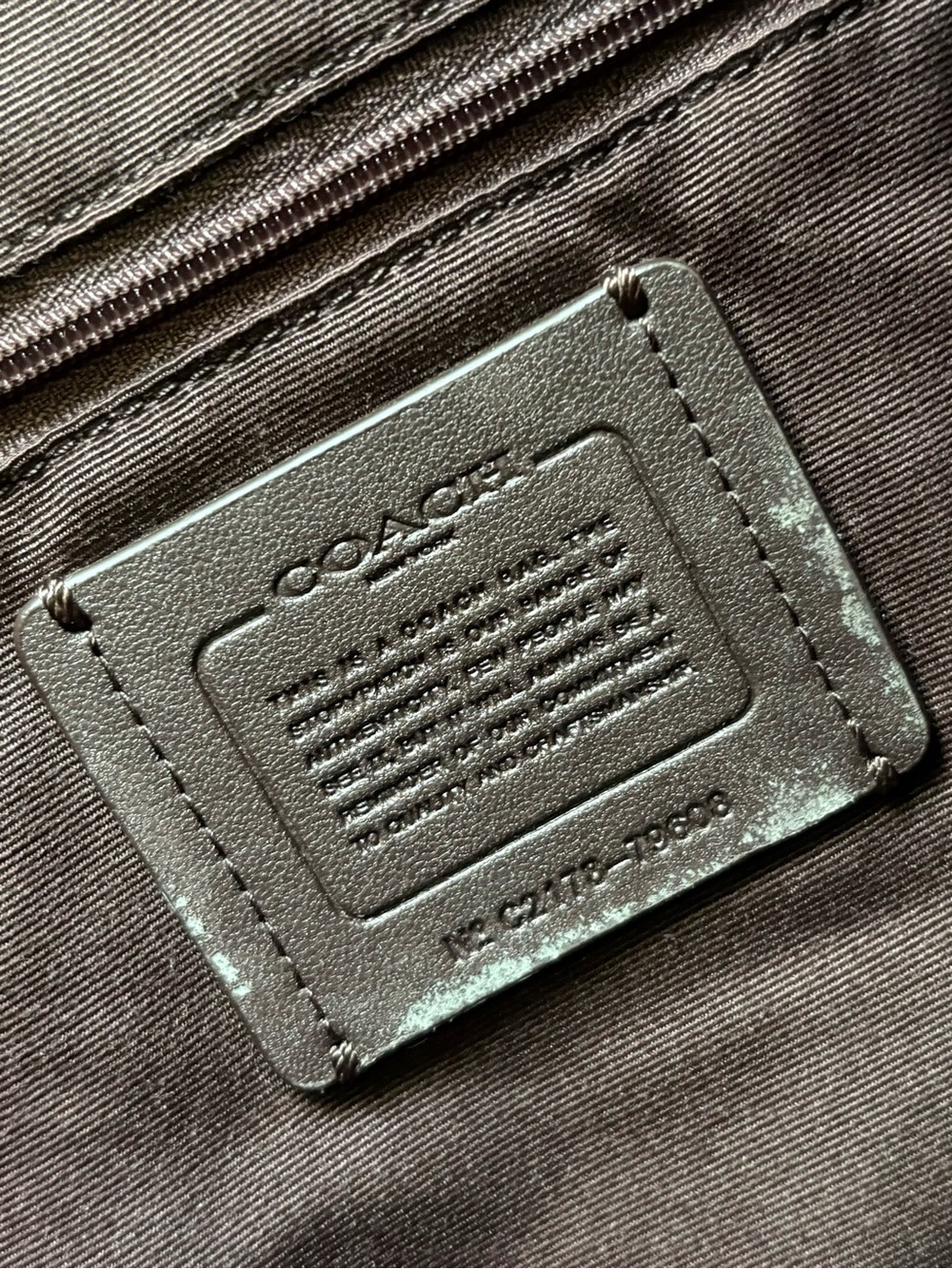 Coach Gallery Tote and Wallet Set Crossgrain Leather Twilight Blue - Picture 10 of 13